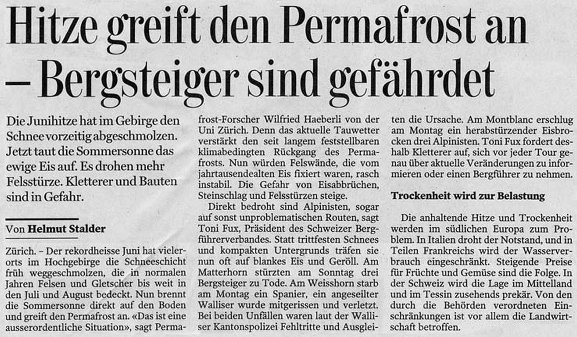 Original Newspaper Article