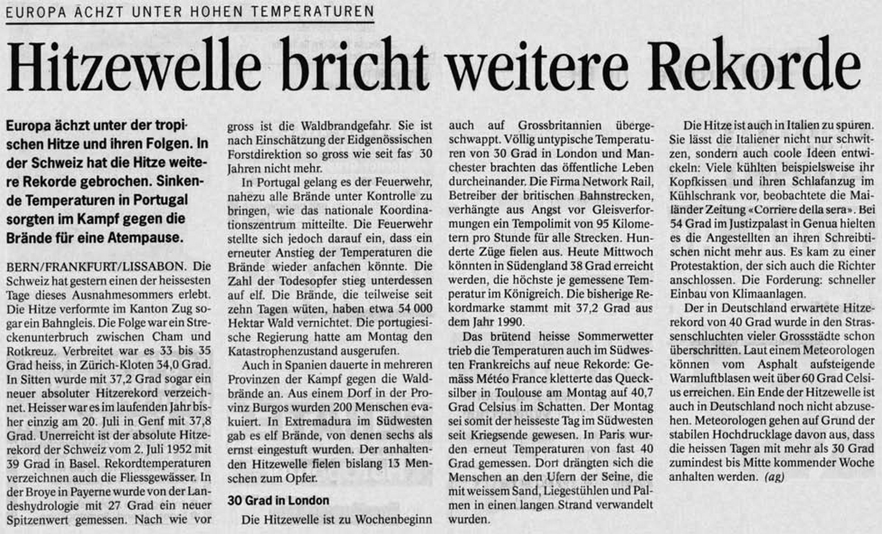 Original Newspaper Article