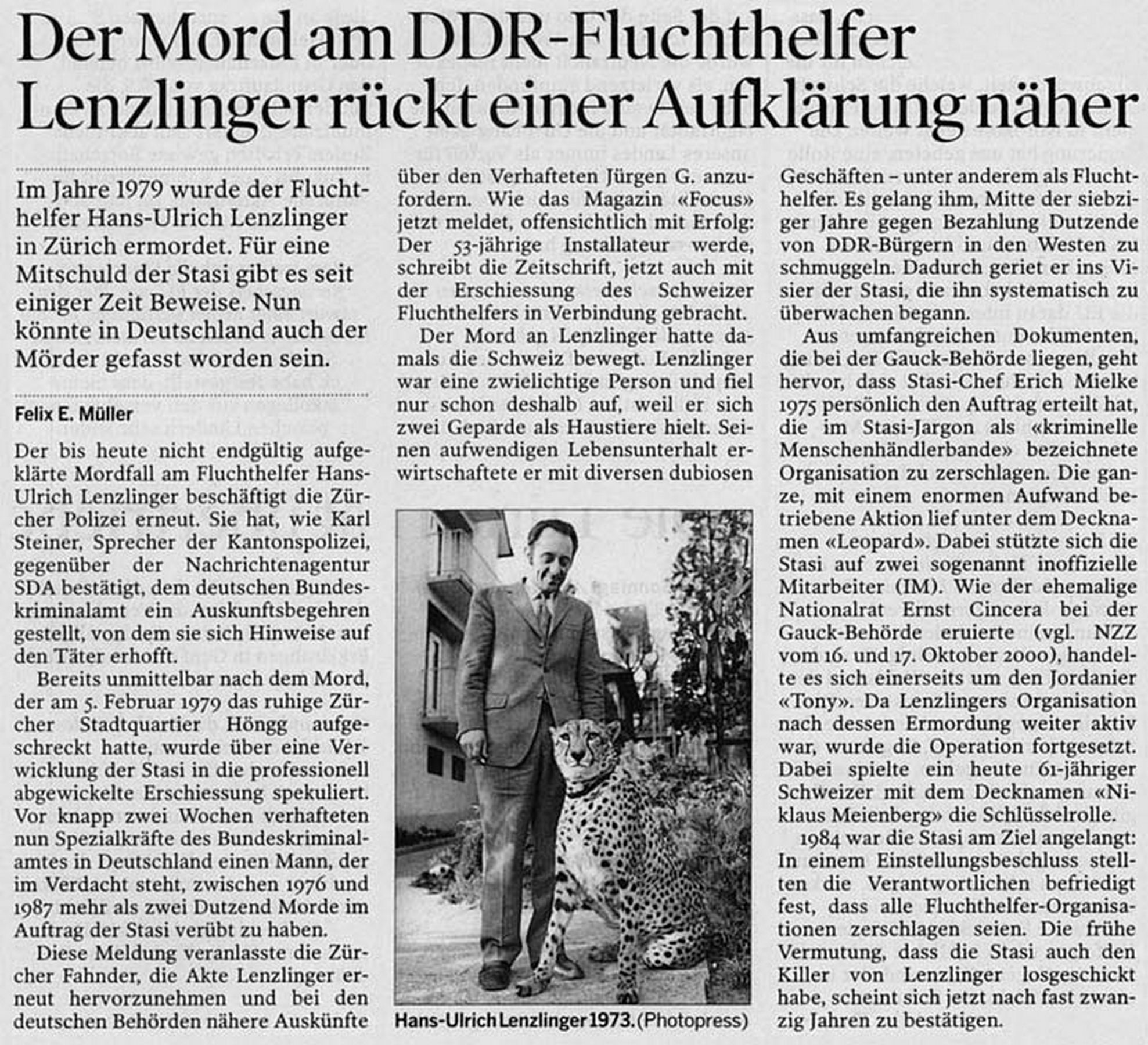 Original Newspaper Article